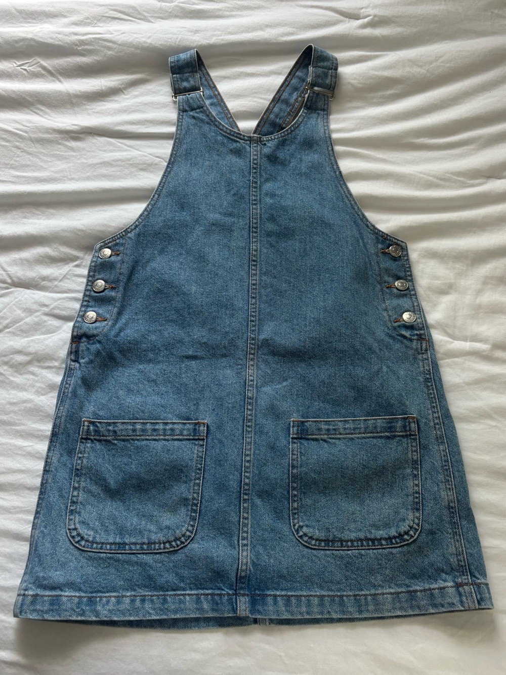 Topshop Denim Overall Dress